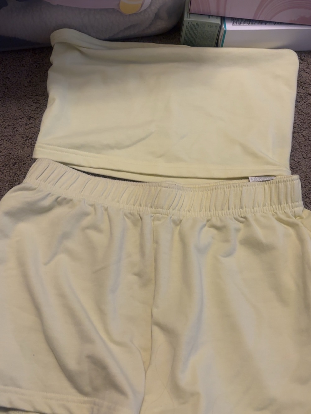 Soft Yellow Two-Piece Loungewear Set